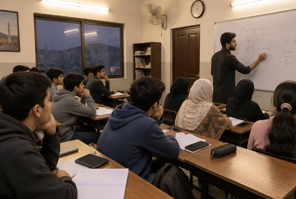 An evening tuition academy class in Rawalpindi